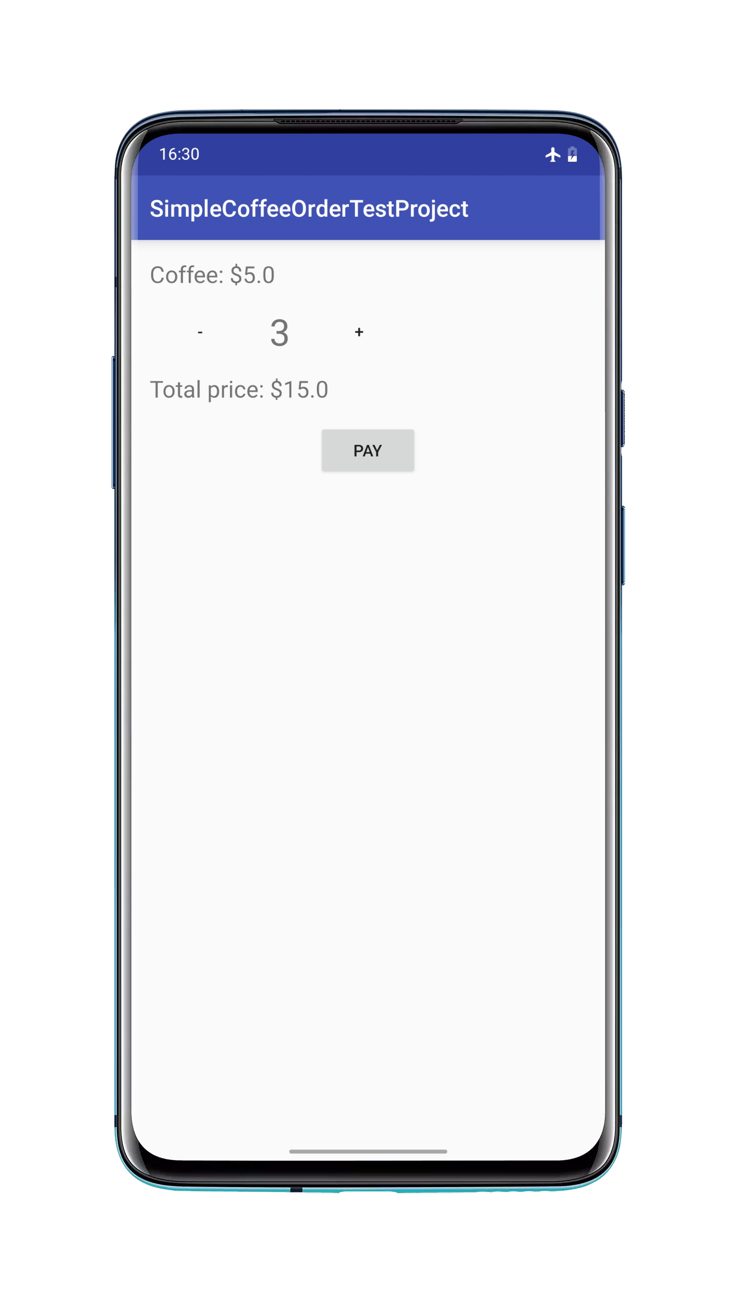 Android app for testing