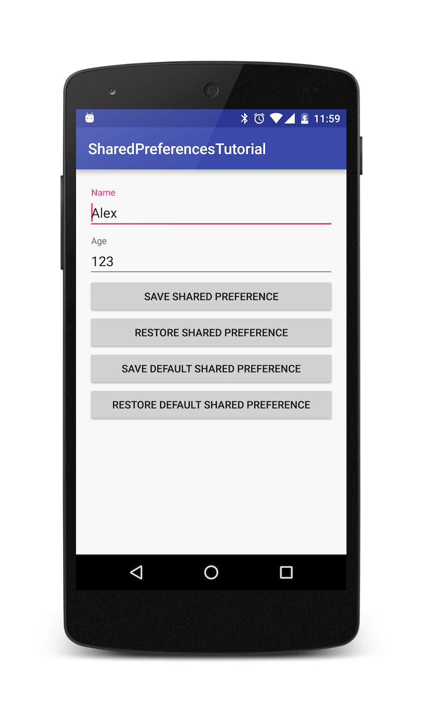 Shared Preference in Android application