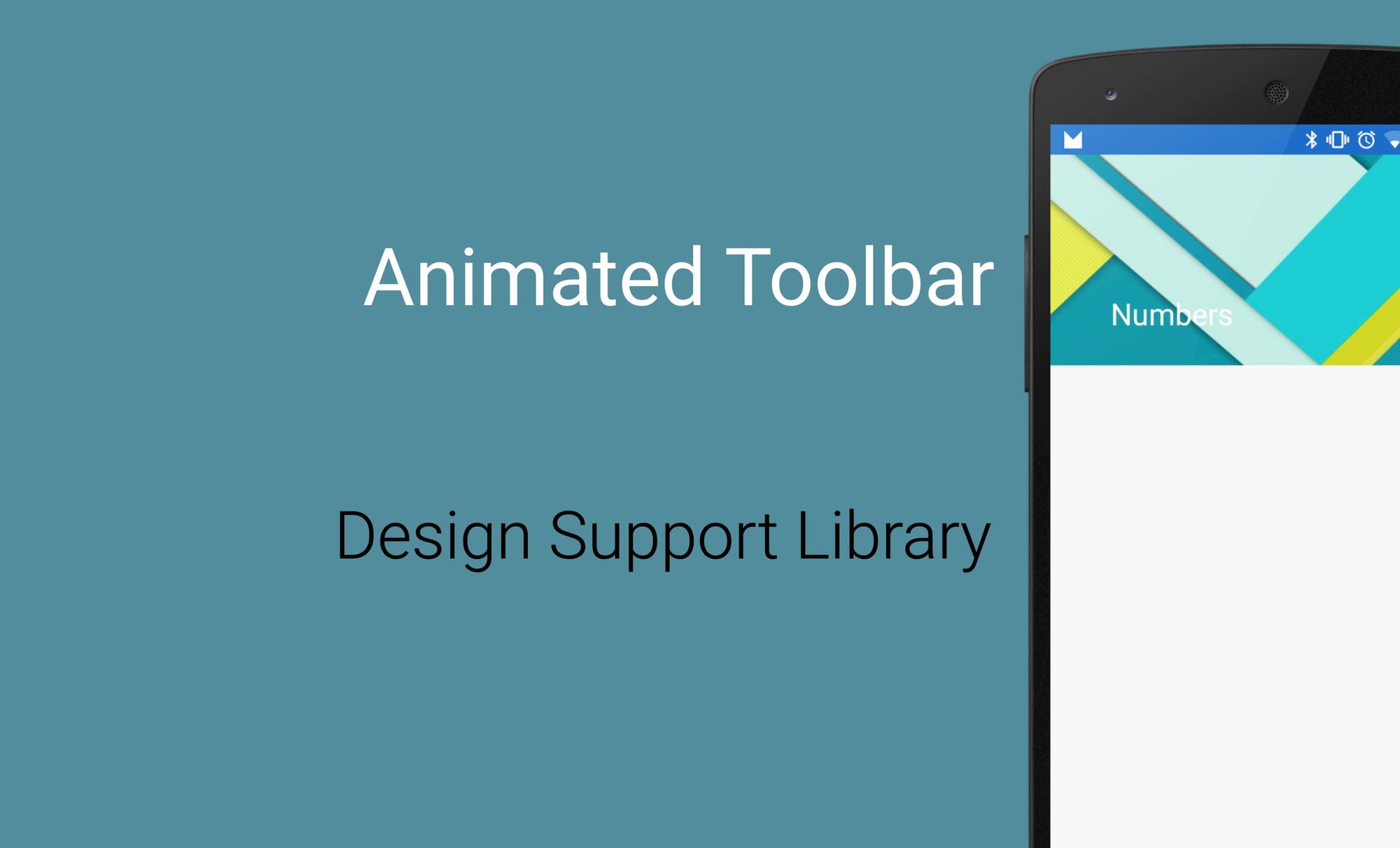 Animated toolbar: Android design support library
