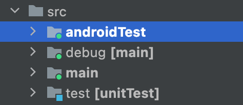 How to group Android tests