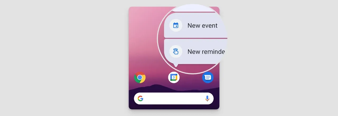 Demo: Android app shortcuts
