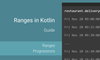 Guide: Ranges in Kotlin