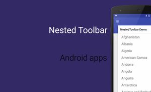 Animated toolbar: Android design support library