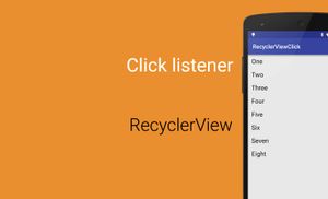 RecyclerView click listener